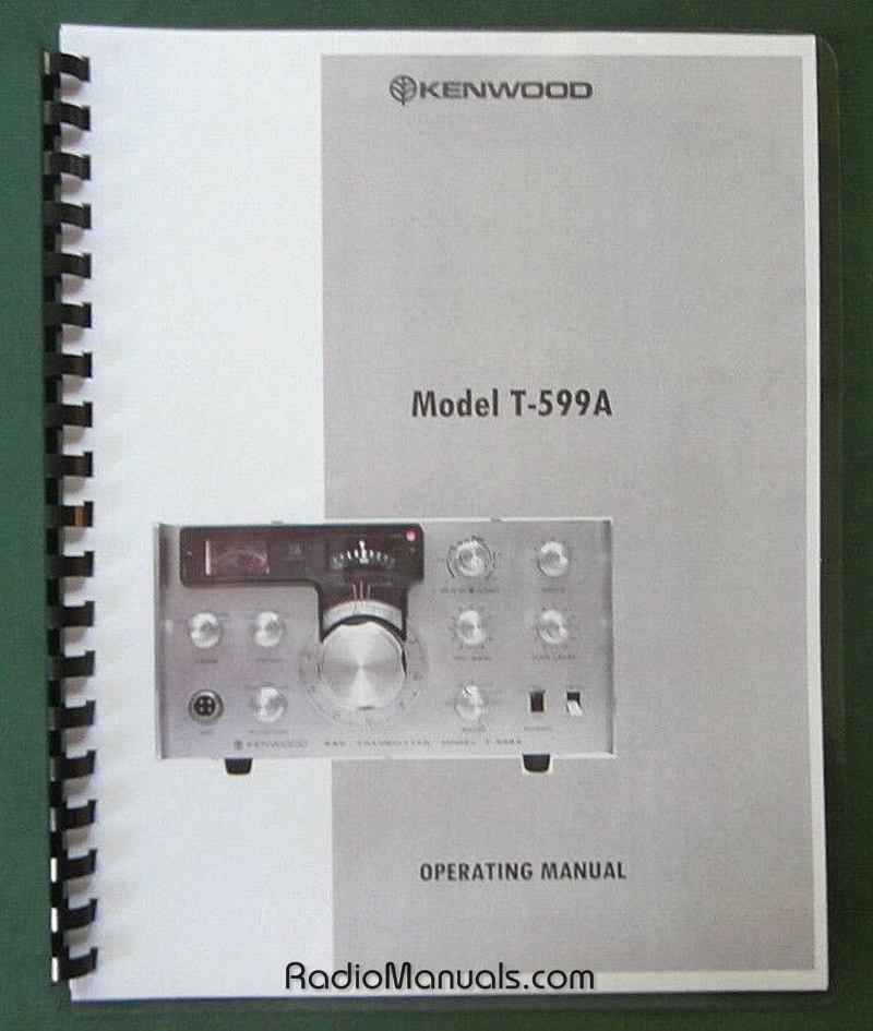 Kenwood T-599A Instruction Manual - Click Image to Close